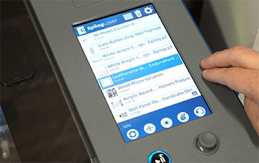 Fusion Maker touchscreen controls